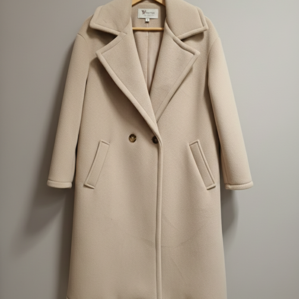 Cappotto Lungo in Lana "Classic Beige"