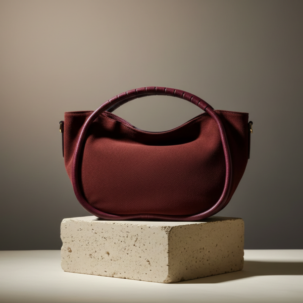 Borsa Tote "Resin Chic" – Bordeaux