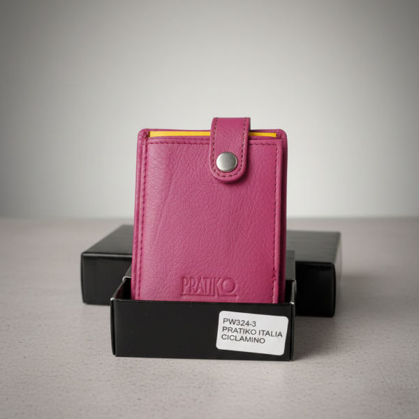 Pratiko Mini in Pelle Italia - Colore Ciclamino