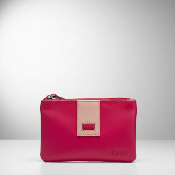 Pratiko – Bustina Portaoggetti con Zip e Inserto Bicolore