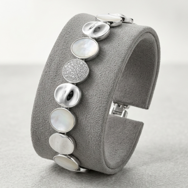 Bracciale Alex Arte Collezione Scintille – Design Multifascetta con Pavé di Cristalli